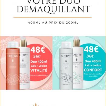 Votre Duo Démaquillant en EDITON LIMITEE